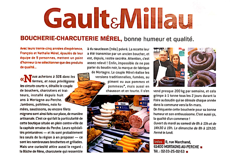 Boucherie Merel : Charcuterie et Traiteur en Région parisienne